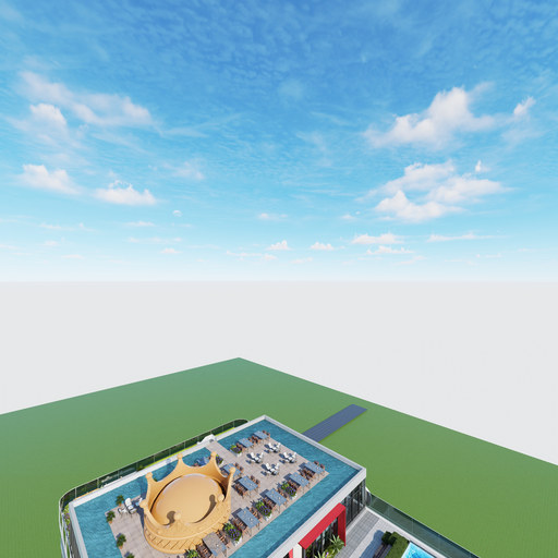 CBD·天玺楼顶游泳池景观